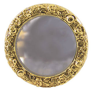 Brass Framed Round Mirror