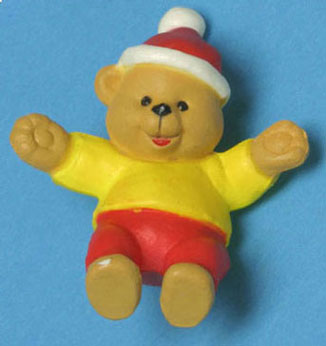 Bear In Santa Hat, Arms Outstretched