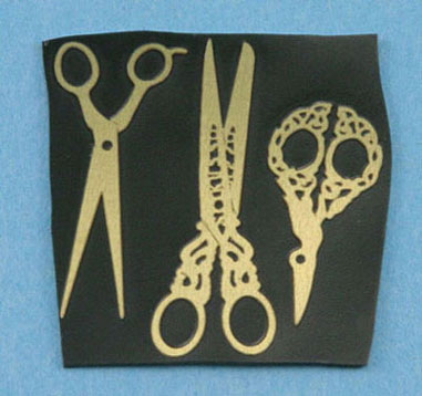 Brass Non-Working Scissor Assortment 1 Set