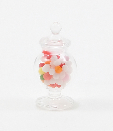 Footed. Glass Apothecary Candy Jar