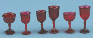 Stemware, Ruby, 6/Pc
