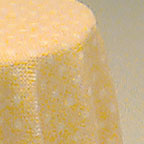 Skirted Table-Yellow Mini Dot