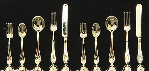 Flatware, Gold 2-5 Pc Sets
