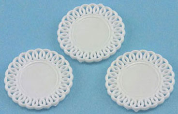 Lace-Edged Plates, (3)