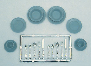 M-162B Dishes and Silver Minikit, Blue