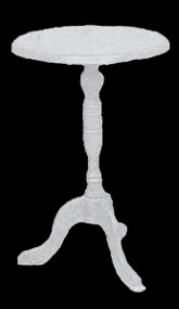 Candlestick Table, White