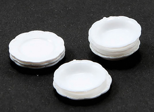 Soup Bowls and Salad Plates/White, 24Pc