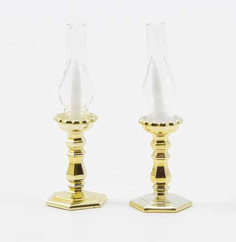 Polished Gold Candlesticks (2)
