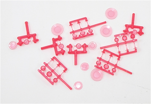 4 Place Cranberry Dishes/Stemware Kit