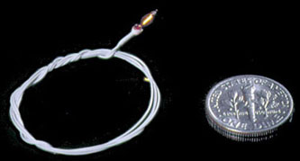 12V Micro-Flame Bulb with 12" White Wire