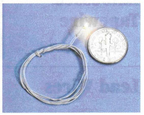 12V Micro-Flame Bulb with 12" Varnished Wire