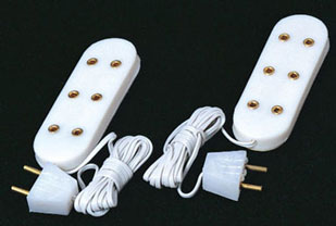 Triple Receptacle Extension Cords, 2 per package