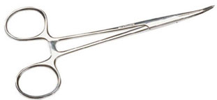 5" Curved Locking Forceps