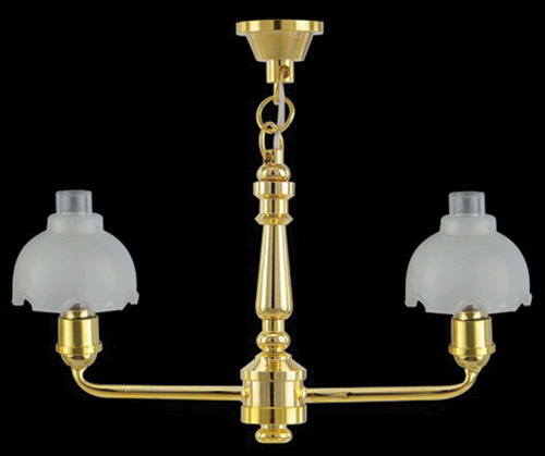 2 Up-Arm Bell Shade Chandelier