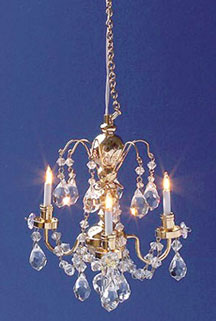 Renaissance 3Up-Arm Crystal Chandelier