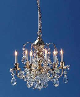 Renaissance 6Up-Arm Crystal Chandelier