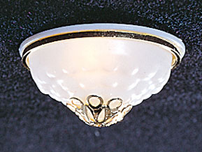 Large Ceiling Lamp with Ornamental Shade
