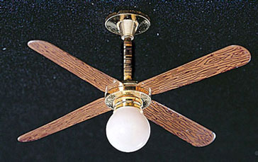 Ceiling Fan with Removable Globe