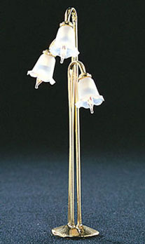 3 Tulip Shade Arched Floor Lamp