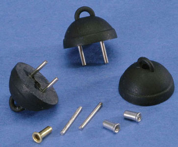 Black Plug-In Ceiling Plate