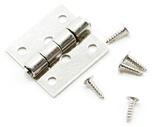 Butt Hinges with Nails, Satin Nickel