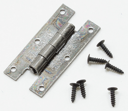 H Hinges with Nails, Pewter