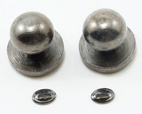 Door Knob with Keyhole, Pewter