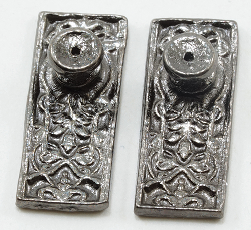 Ornate Door Knobs, Pewter