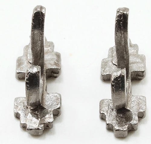 Wall Hooks, 4 pc., Pewter