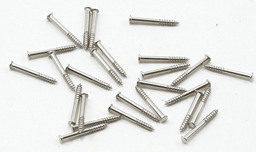 1/4" Brads, 100 pc., Satin Nickel