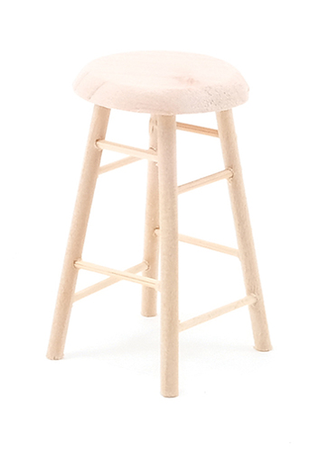 Bar Stool, Unfinished, 2 Inches