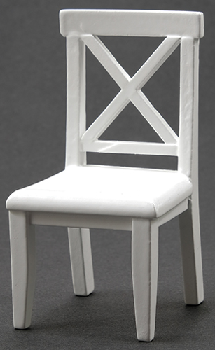 Cross Buck Chair, White