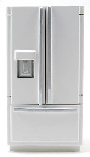 Modern Refrigerator Bottom Freezer, White