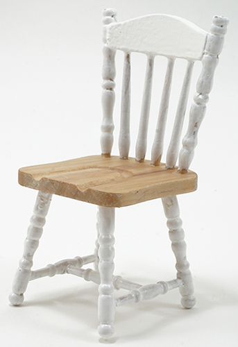 Chair, Oak and White