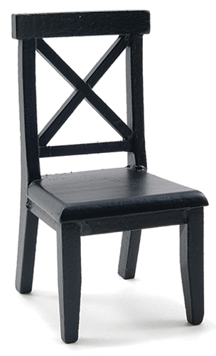 Cross Buck Chair, Black