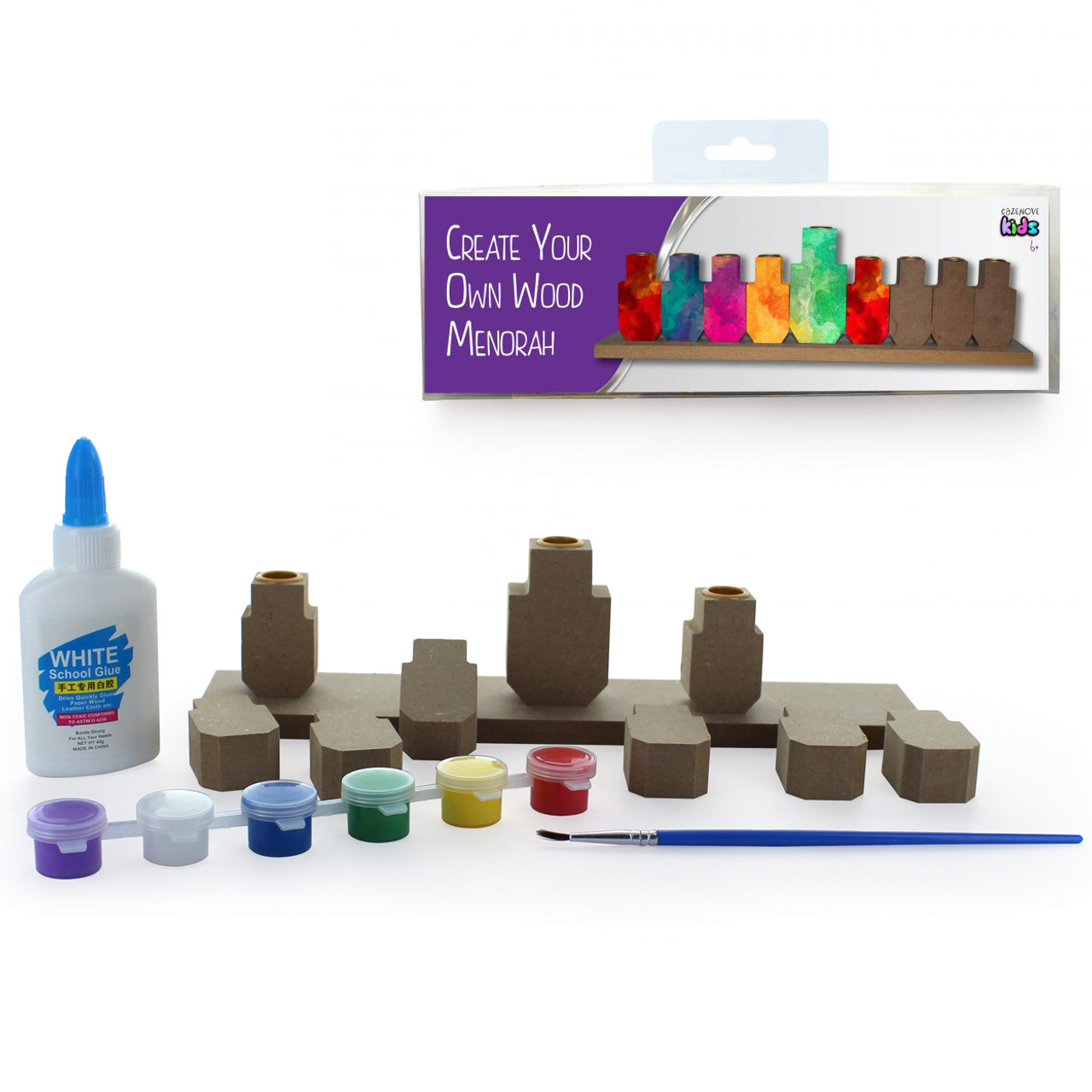 Create your Own Wood Dreidle Menorah - As low as $6.49