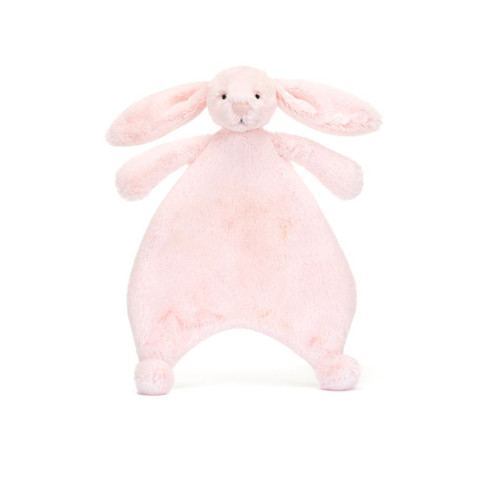Bashful Pink Bunny Baby Comforter