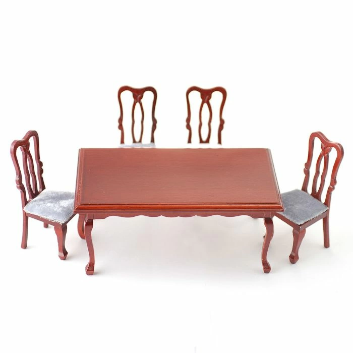 Rectangular Dining Table and Four Chairs
