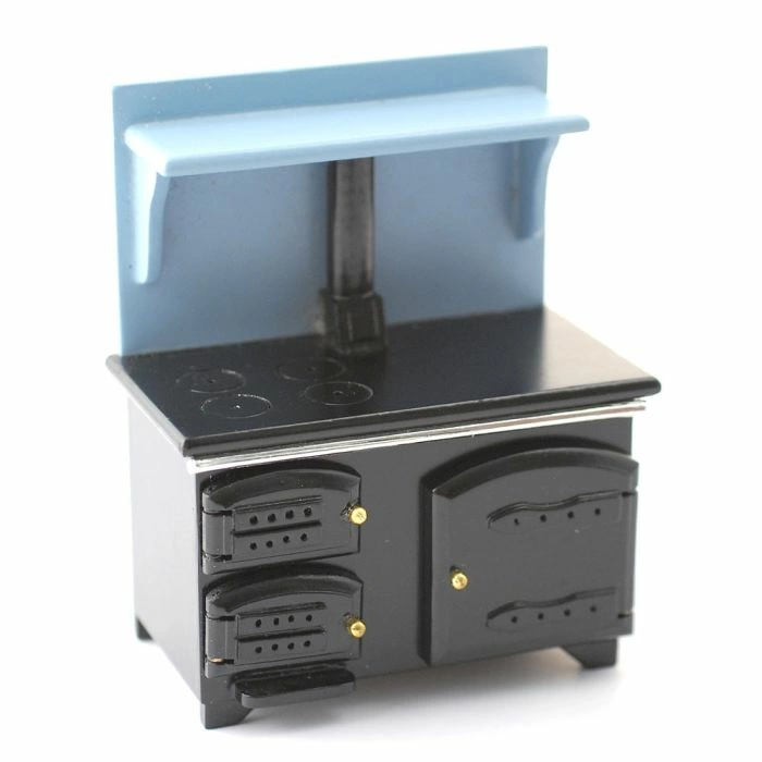 Solid Fuel Stove Black and Blue
