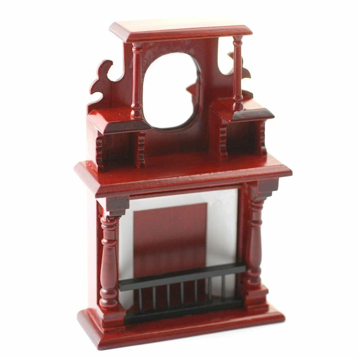 Ornate Fireplace with Mirror