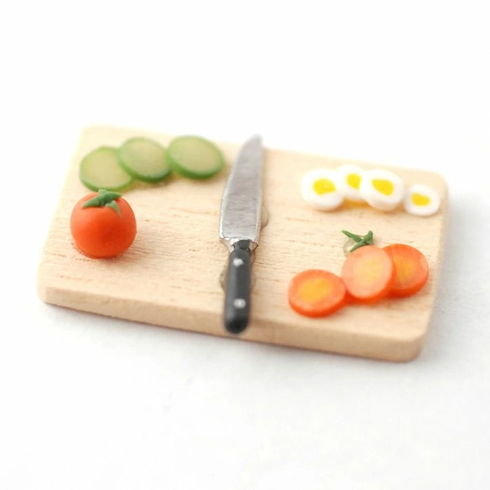 Chopping Board with Salad