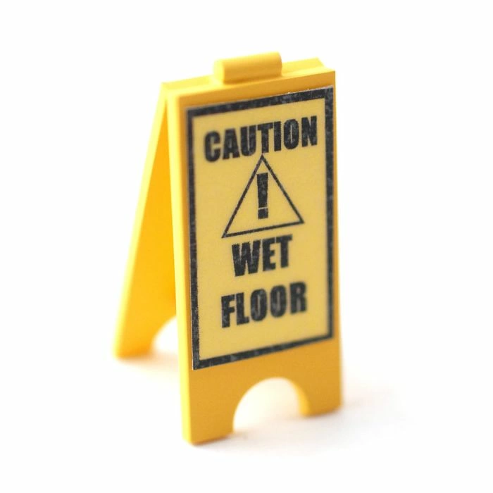 A Board Wet Floor
