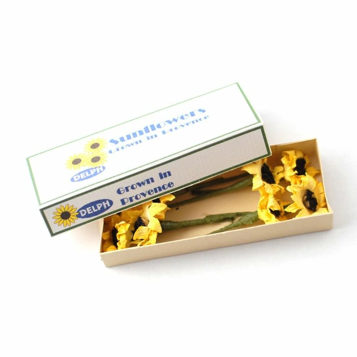 Sunflowers In Printed Carton