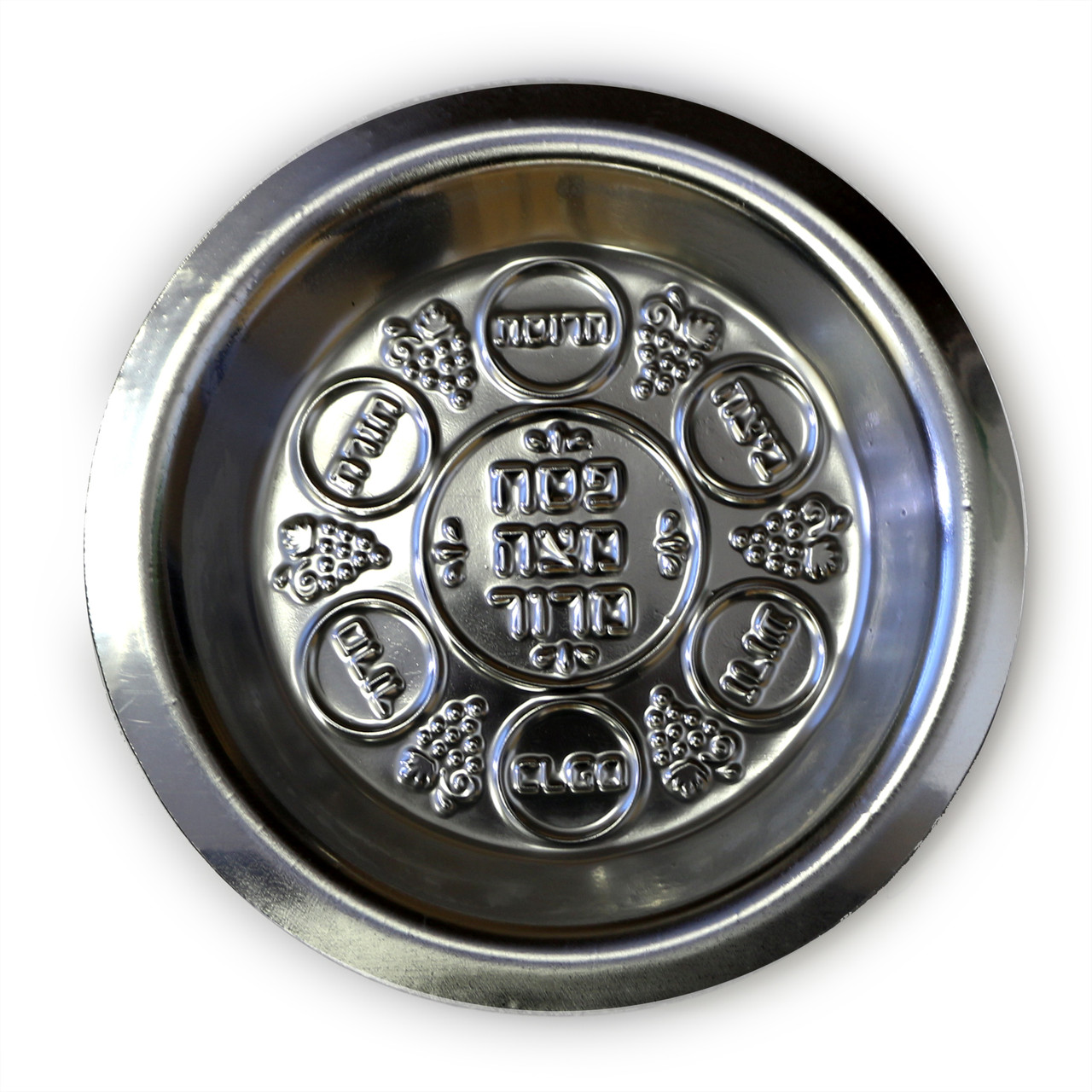 10 Disposable Silver Plastic Seder Plates (10) - on SALE!