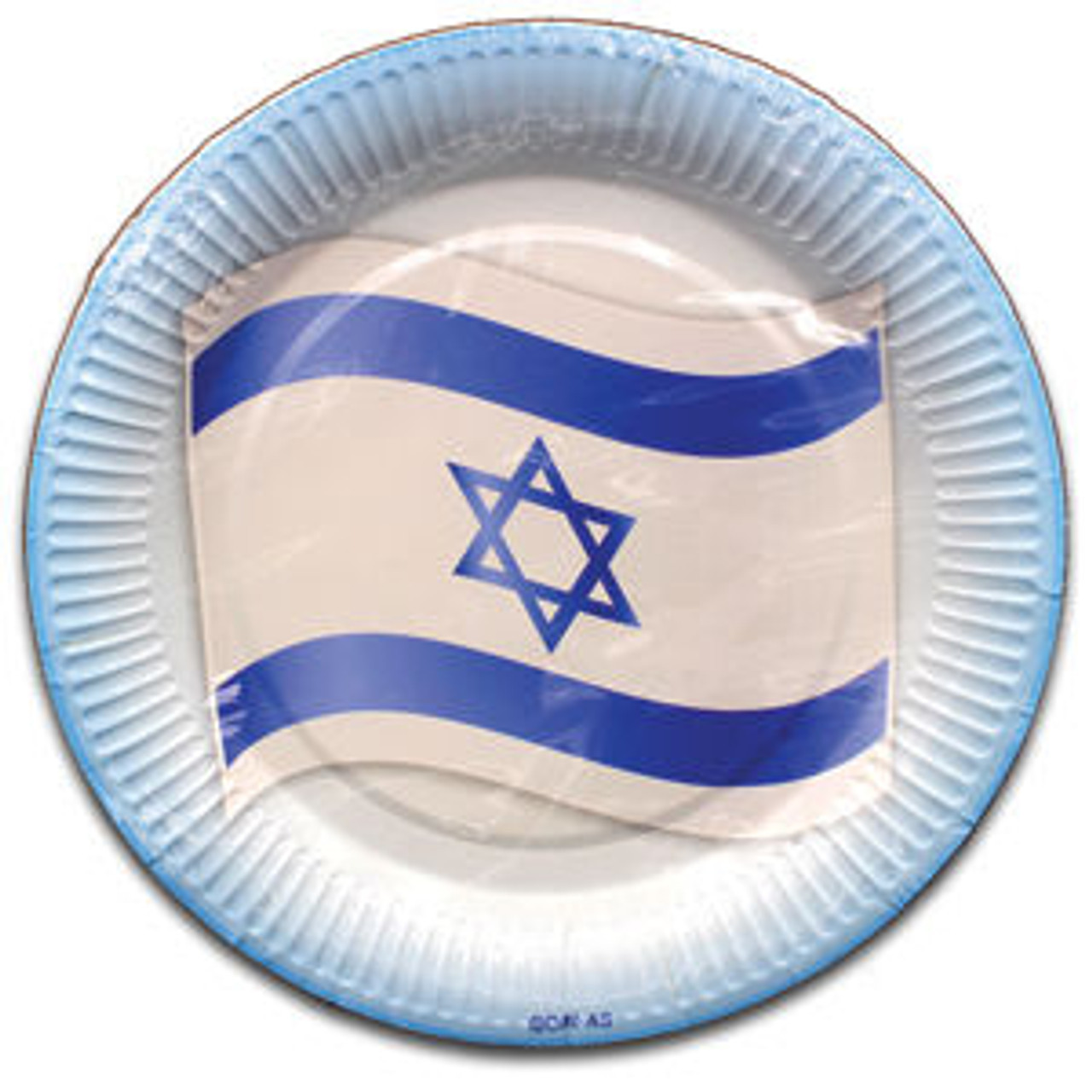 Paper plates with the Israeli Flag (10)