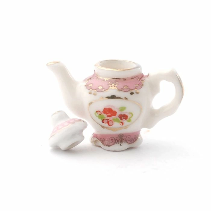 Pretty Pink Ornate Teapot