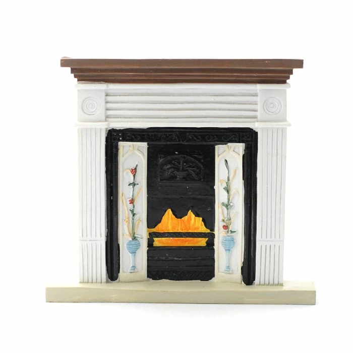 White Victorian Fireplace
