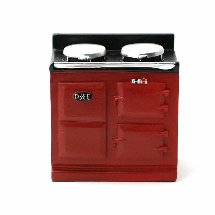Red Aga-style Stove
