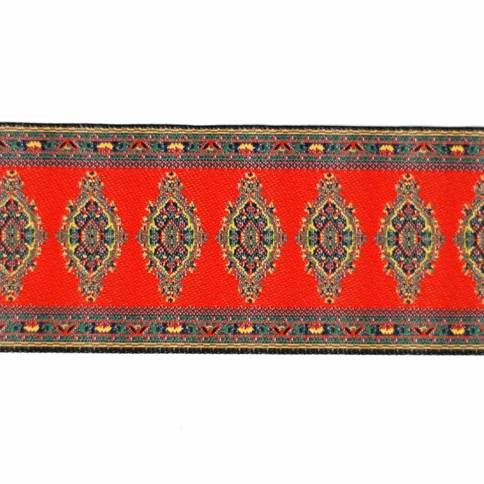 Red Motif Stair Carpet