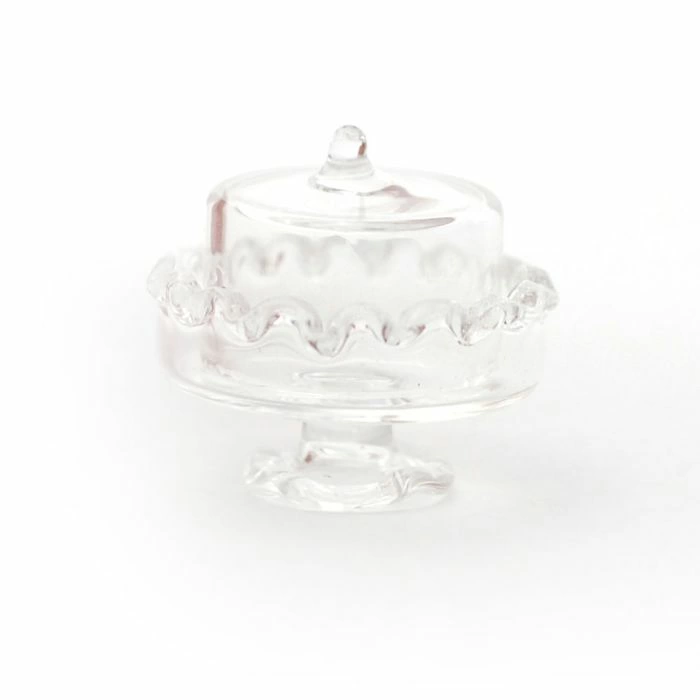 Glass Cake Stand with Lid